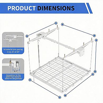 ANIXOL Overhead Garage Storage Rack