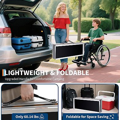 ANIXOL Portable Aluminum Wheelchair Ramp