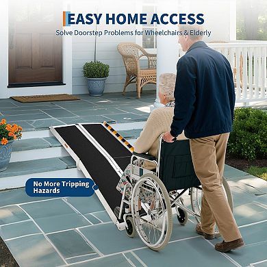 ANIXOL Portable Aluminum Wheelchair Ramp
