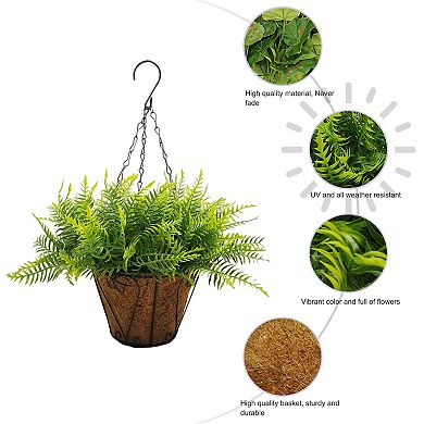 ANIXOL Artificial Fern Hanging Planters