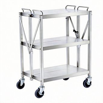 ANIXOL Foldable Stainless Utility Cart