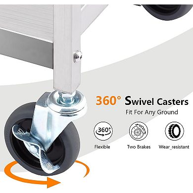 ANIXOL Foldable Stainless Utility Cart