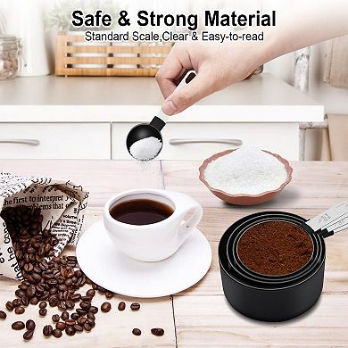 10 Pieces Stainless Steel Measuring Set Nesting Kitchen Tools