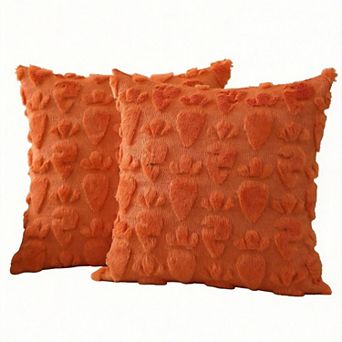 2 pc Easter Plush Jacquard Pillow Covers Holiday Sofa Decoration