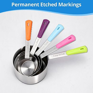 10 Piece Stainless Steel Measuring Cups and Spoons Set