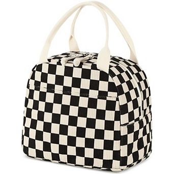 10L Corduroy Lunch Tote Insulated Reusable Cooler Work Picnic