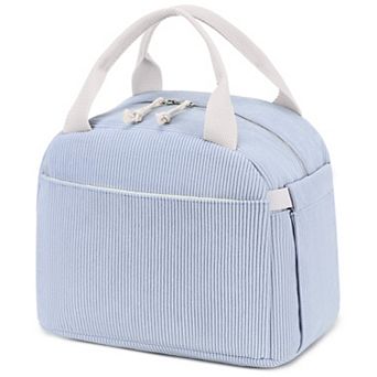 10L Corduroy Lunch Tote Insulated Reusable Cooler Work Picnic