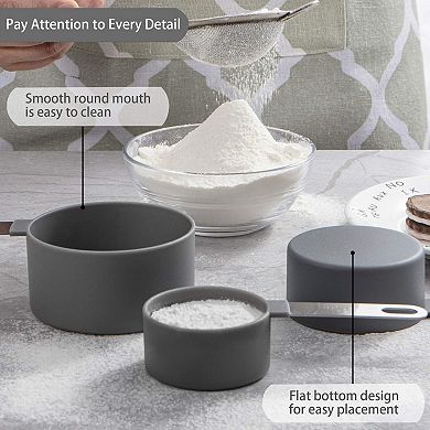 10 Pieces Stainless Steel Measuring Cups Spoons Stackable Kitchen Tools