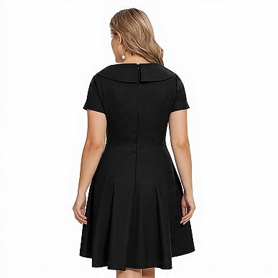 Audrey Hepburn Inspired Black Dress for Women
