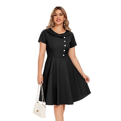 Audrey Hepburn Inspired Black Dress for Women