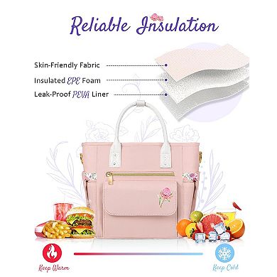 11L Deluxe Insulated Lunch Bag Leakproof Cooler Multi Pocket Gift