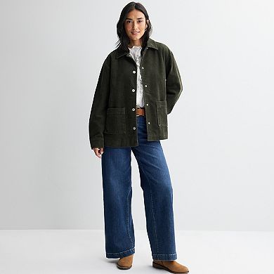 Women's Sonoma Goods For Life® Ruffle Trim Button-Front Shirt