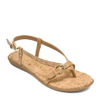 Aerosoles Iride Women's Thong Sandals With Buckle Accent