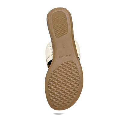 Aerosoles Glitz Women's Thong Sandals With Buckle Accent