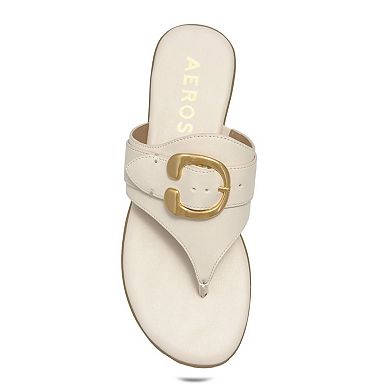 Aerosoles Glitz Women's Thong Sandals With Buckle Accent