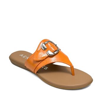 Aerosoles Glitz Women's Thong Sandals With Buckle Accent