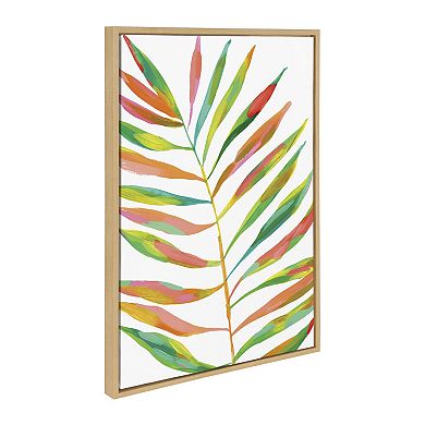Sylvie Rainbow Palms Blush Framed Canvas Art Set by Various Artists 3 Piece Set