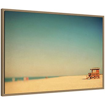 Lido Revisited by Alicia Bock Framed Canvas Wall Art Print