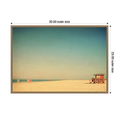 Lido Revisited by Alicia Bock Framed Canvas Wall Art Print