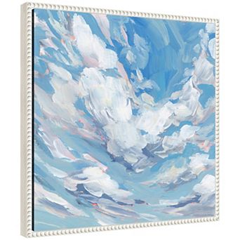 Sylvie Blue Skies Cloud Study Framed Canvas by Emily Kenney