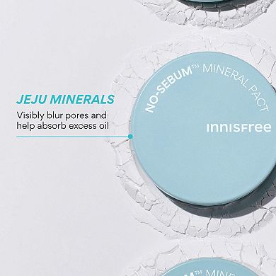 No-Sebum Mineral Compact Korean Setting Powder for Oil Control