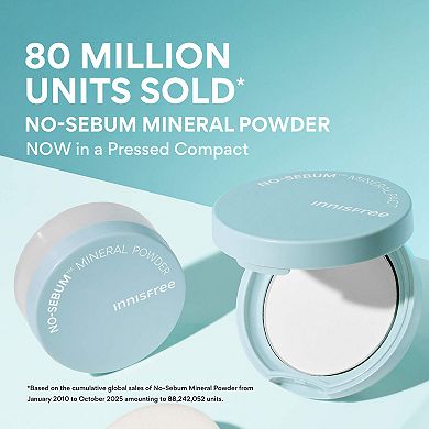No-Sebum Mineral Compact Korean Setting Powder for Oil Control