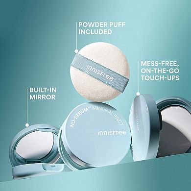 No-Sebum Mineral Compact Korean Setting Powder for Oil Control