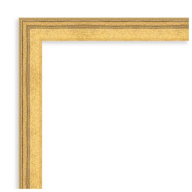 Owen Gold Beveled Wood Framed Bathroom Vanity Wall Mirror