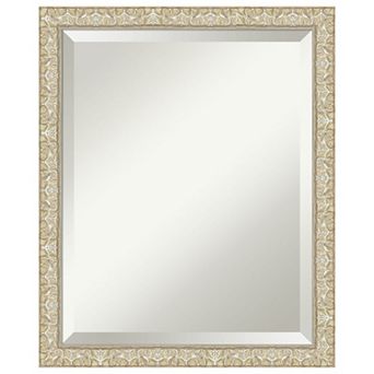 Lila Beveled Wood Framed Bathroom Vanity Wall Mirror