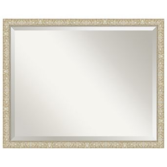 Lila Beveled Wood Framed Bathroom Vanity Wall Mirror