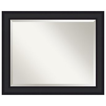 Oliver Beveled Wood Framed Bathroom Vanity Wall Mirror
