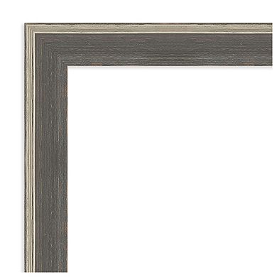 Cottage Beveled Wood Framed Bathroom Vanity Wall Mirror