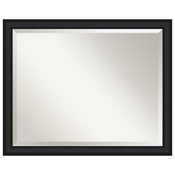 Oliver Narrow Beveled Wood Framed Bathroom Vanity Wall Mirror