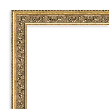 Carter Dark Gold Beveled Wood Framed Bathroom Vanity Wall Mirror