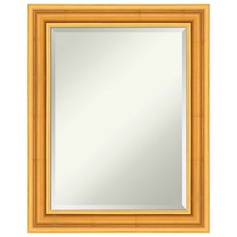 Sierra Beveled Wood Framed Bathroom Vanity Wall Mirror