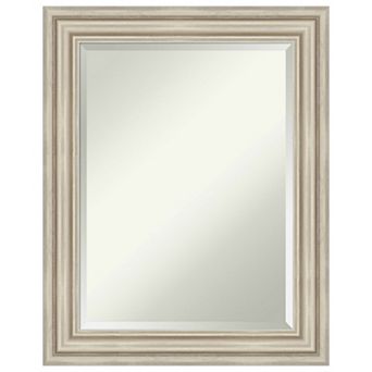 Sierra Beveled Wood Framed Bathroom Vanity Wall Mirror