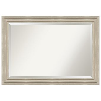 Sierra Beveled Wood Framed Bathroom Vanity Wall Mirror