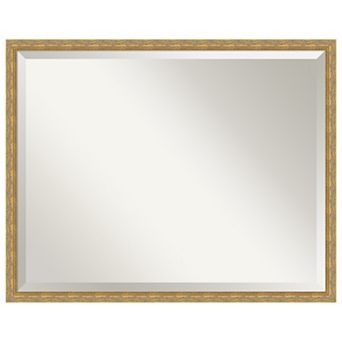 Mila Beveled Wood Framed Bathroom Vanity Wall Mirror