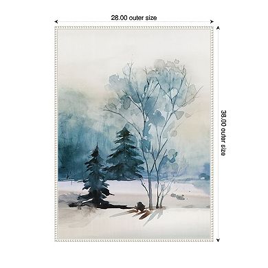 Dusty Blue II by Isabelle Z Framed Canvas Wall Art Print