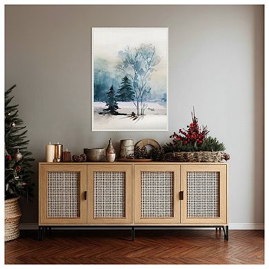 Dusty Blue II by Isabelle Z Framed Canvas Wall Art Print