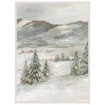 Snowy Slopes I by Ethan Harper Framed Canvas Wall Art Print