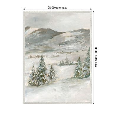 Snowy Slopes I by Ethan Harper Framed Canvas Wall Art Print