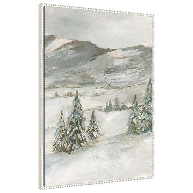 Snowy Slopes I by Ethan Harper Framed Canvas Wall Art Print