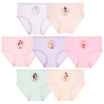 Toddler Girl Disney's Minnie, Princess & Frozen 7-Pack Combed Cotton Underwear Panties