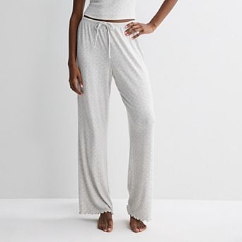 Juniors' Pink Republic Pointelle Lounge Pants