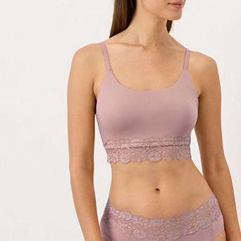 Lace Modern Scoop Bralette Made with Organic Cotton