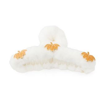 Harvest Fuzzy Maple Leaf Accents Claw Clip