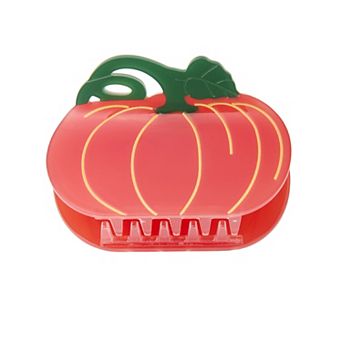 Harvest Pumpkin Acrylic Hair Claw Clip