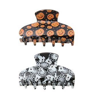 Harvest 2-Pack Ghost Pumpkin Claw Clips