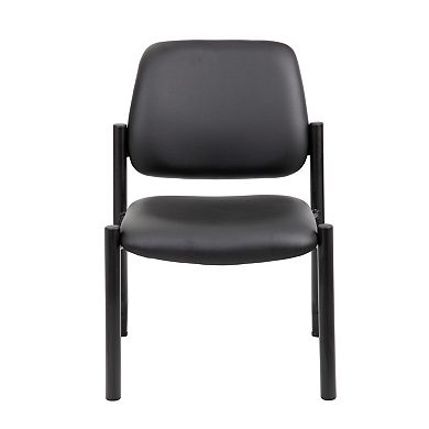 Lea Reception Guest Chair, Antimicrobial Vinyl